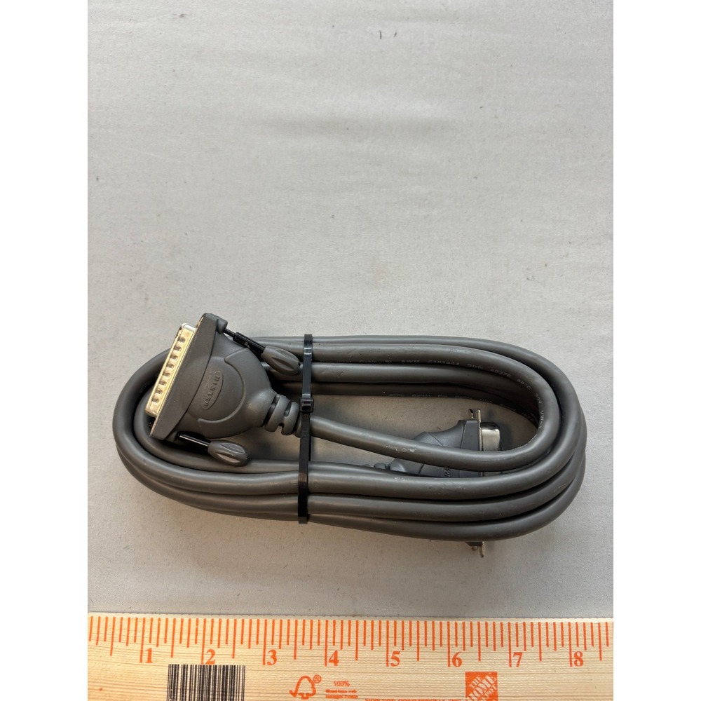 Belkin Pro Series High Speed IEEE 1284 Parallel Printer Cable DB25 to CN36 Gray